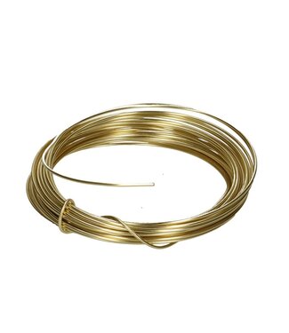 4A Gold-coloured aluminium wire | Diameter 2 millimetres | Length 12 metres | Weight 100 grams | Per piece