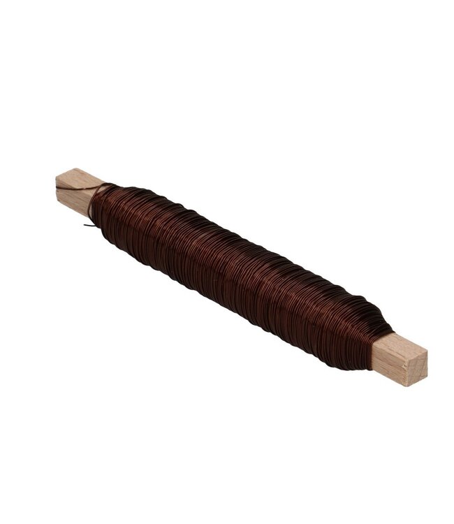 Brown lacquered copper wire | Thickness 0.5 millimetres | Weight 100 grams | Ordered by piece