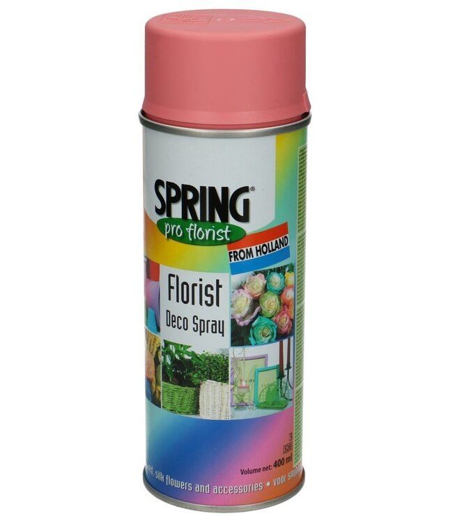 Hellrosa Sprühfarbe | Inhalt 400 Milliliter | Spring Pro Florist Deko-Spray | Kann per Aerosol bestellt werden