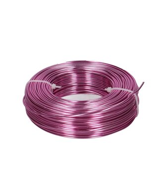 4A Lichtroze aluminium draad | Diameter 2 millimeter | Lengte 60 meter | Gewicht 500 gram | Per stuk