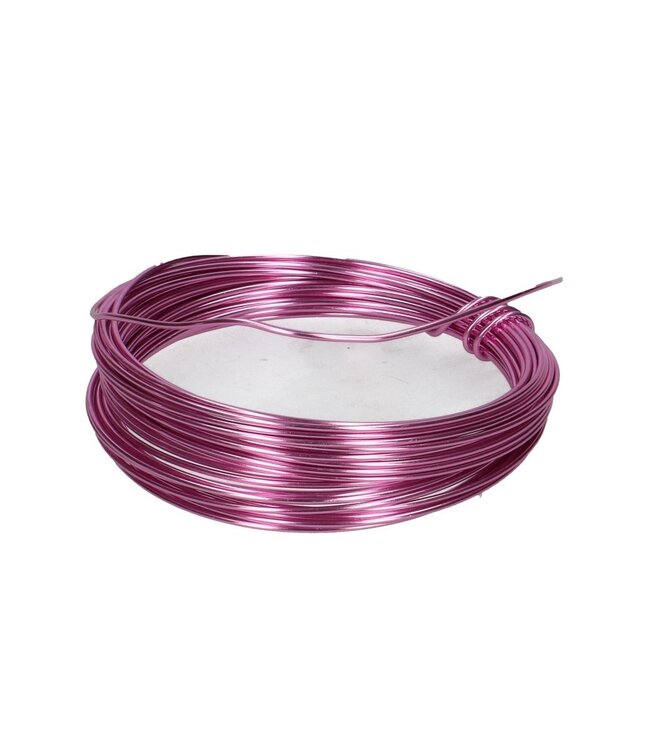 Light pink aluminium wire | Diameter 2 millimetres | Length 12 metres | Weight 100 grams | Ordered by piece