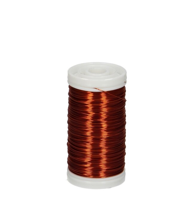 Metallic wire copper-coloured | Thickness 0.3 millimetres | Weight 100 grams | Ordered by piece