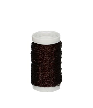 4A Bouillon thread dark brown | Thickness 0.3 millimetres | Weight 100 grams | Per piece