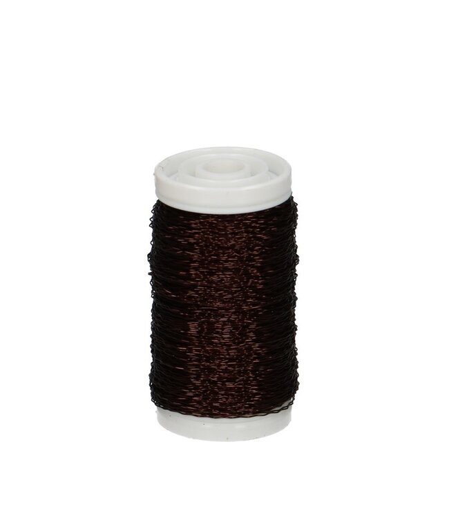 Bouillon thread dark brown | Thickness 0.3 millimetres | Weight 100 grams | Ordered by piece