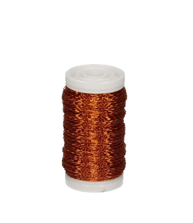 Bouillon wire orange | Thickness 0.3 millimetres | Weight 100 grams | Ordered by piece