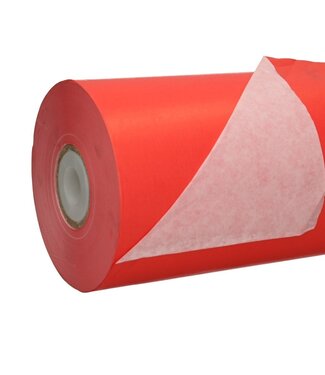 4A Rol rood papier | Breedte 50 centimeter | 40 gram/m² | Gewicht rol 7.5 kilogram | Per stuk