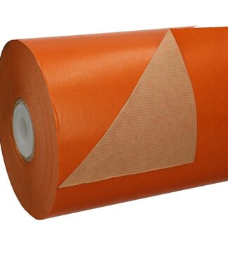 4A Roll orange brown paper | Width 60 centimetres | Sheet weight 50 grams | Roll weight 12 kilograms | Per piece