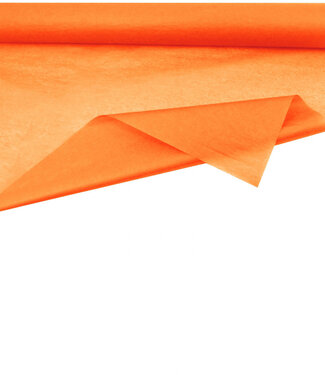 4A Rol oranje zijdepapier | Breedte 75 centimeter | Lengte 50 meter | 28 gram/m² | Per stuk