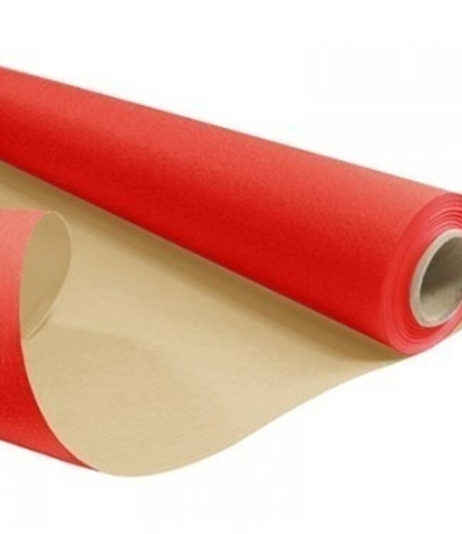 Rolle rotes Papier | Breite 80 Zentimeter | Länge 50 Meter | Blattgewicht 60 Gramm | Bestellung pro Rolle