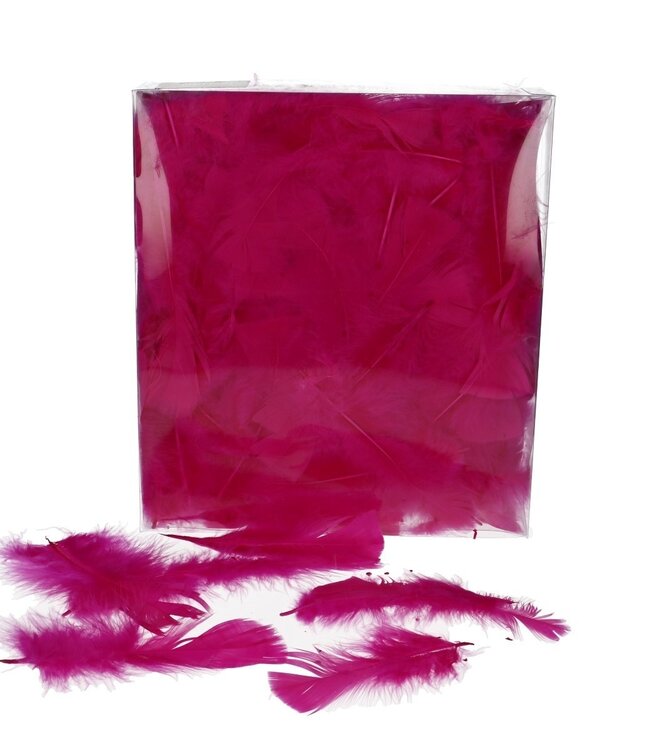 Pink feathers turkey feathers | Weight 45 grams | Per pack to order