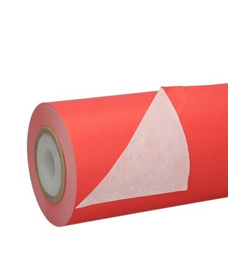 4A Rol rood papier | Breedte 25 centimeter | 50 gram/m² | Gewicht rol 1.25 kilogram | Per stuk