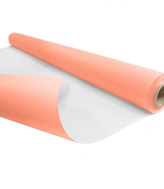 Roll of light pink paper | Width 80 centimetres | Length 40 metres | Sheet weight 60 grams | Order per roll