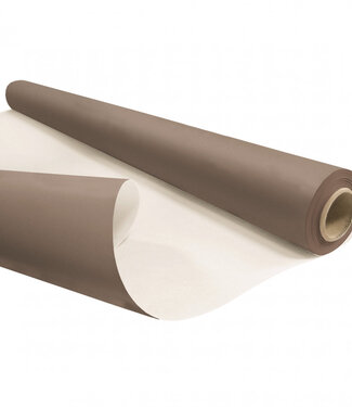 4A Eco waterbestendige rol donkerbruin papier | Breedte 80 centimeter | Lengte 25 meter | Per stuk