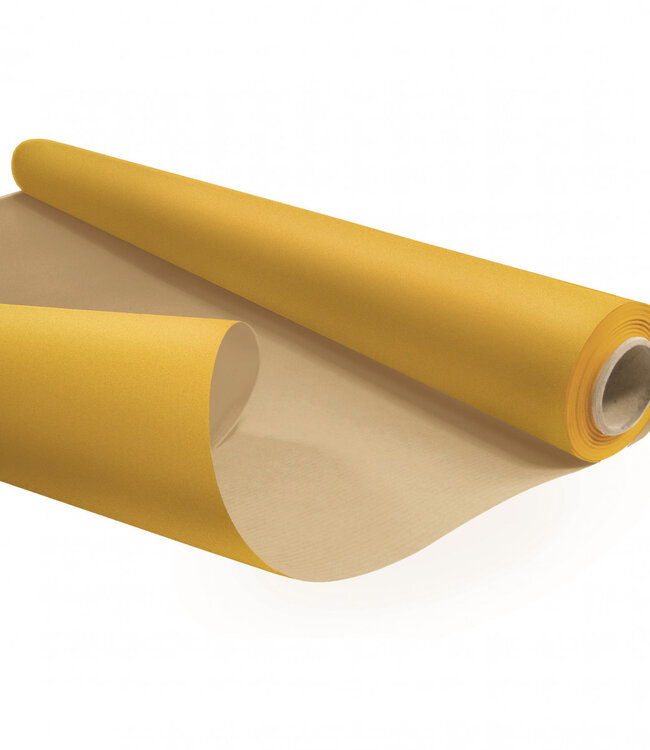 Eco waterproof roll yellow paper | Width 80 centimetres | Length 25 metres | Order per roll