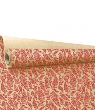 4A Rol bruin rood papier Cyrielle | Breedte 80 centimeter | Lengte 40 meter | Per stuk