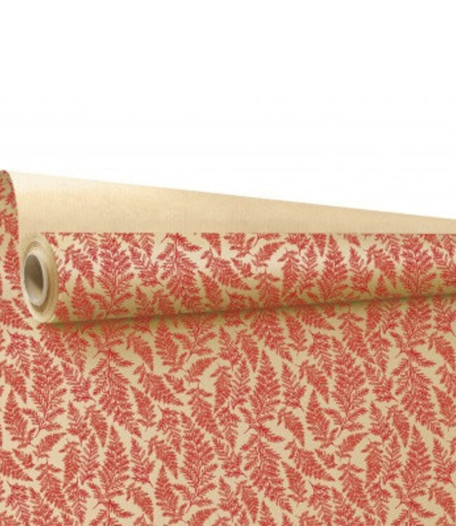 Rol bruin rood papier Cyrielle | Breedte 80 centimeter | Lengte 40 meter | Per rol te bestellen