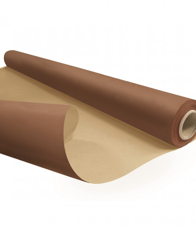 Eco waterbestendige rol bruin papier | Breedte 80 centimeter | Lengte 25 meter | Per rol te bestellen