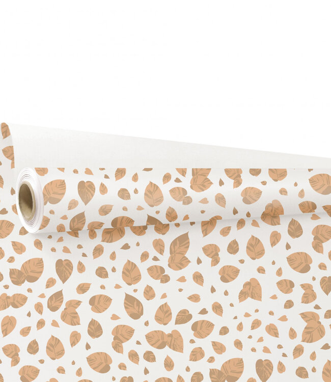 Eco roll brown white paper Lina | Width 80 centimetres | Length 25 metres | Order per roll