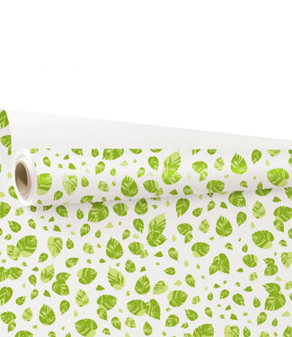 4A Eco rol groen wit papier Lina | Breedte 80 centimeter | Lengte 25 meter | Per stuk