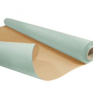 4A Rol blauw bruin papier Duo | Breedte 80 centimeter | Lengte 40 meter | 60 gram/m² | Per stuk