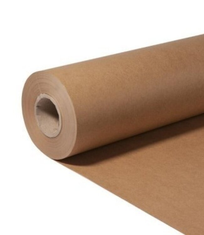 Rouleau de papier brun | Largeur 50 centimètres | Poids de la feuille 50 grammes | Poids du rouleau 5 kilogrammes | Commande par rouleau