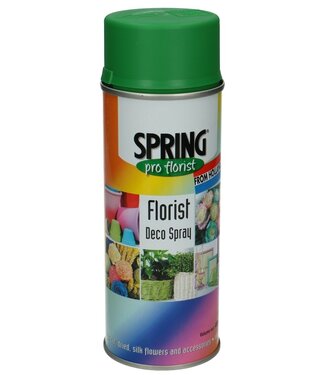 4A Donkergroene spuitverf | Inhoud 400 milliliter | Spring Pro Florist deco spray | Per spuitbus