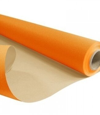 4A Rol oranje papier | Breedte 80 centimeter | Lengte 50 meter | 60 gram/m² | Per stuk