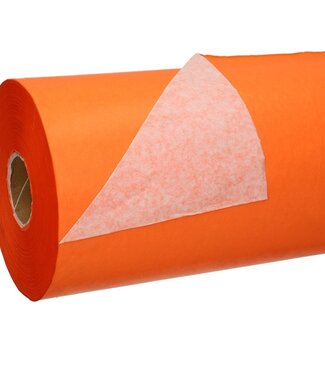 4A Rol oranje papier | Breedte 50 centimeter | 40 gram/m² | Gewicht rol 7.5 kilogram | Per stuk