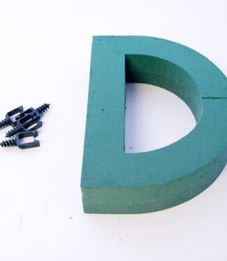 4A Green Oasis floral foam letter D | Height 31 centimetres | Per piece