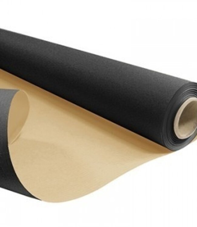 Roll black paper | Width 80 centimetres | Length 50 metres | Sheet weight 60 grams | Order per roll