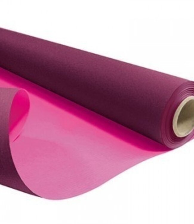 Rouleau de papier rose fuchsia Duo | Largeur 80 centimètres | Longueur 40 mètres | Poids de la feuille 60 grammes | Commande par rouleau