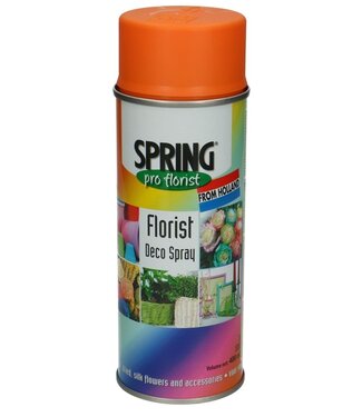 4A Peinture aérosol orange | Capacité 400 millilitres | Spring Pro Florist deco spray | Par bombe aérosol