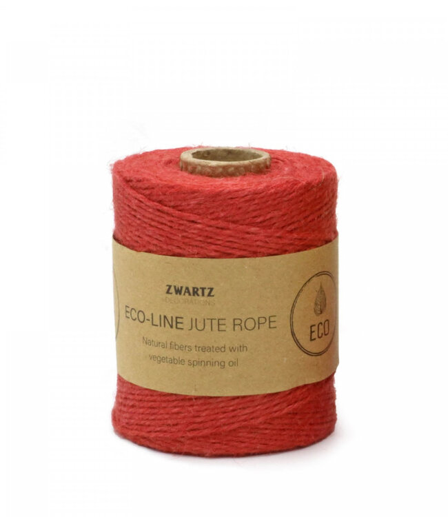 Red jute wire | Diameter 3 millimetres | Length 160 metres | Available individually