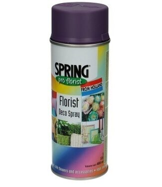 4A Peinture aérosol violette | Capacité 400 millilitres | Spring Pro Florist deco spray | Par bombe aérosol