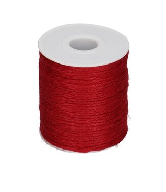 4A Red jute wire | Diameter 2 millimetres | Length 100 metres | Each