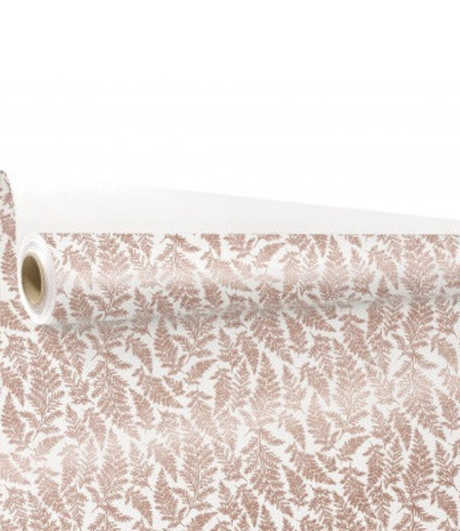 Roll white bronze coloured paper Cyrielle | Width 80 centimetres | Length 40 metres | Order per roll