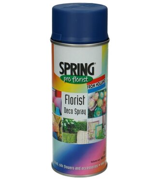 4A Peinture aérosol bleu marine | Capacité 400 millilitres | Spring Pro Florist deco spray | Par bombe aérosol