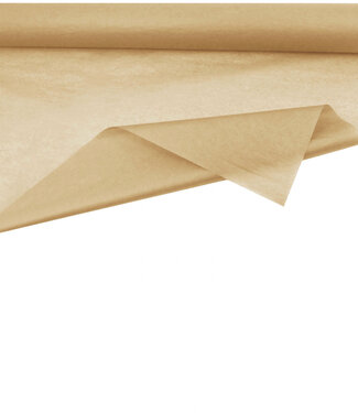 4A Rol bruin zijdepapier | Breedte 75 centimeter | Lengte 50 meter | 28 gram/m² | Per stuk