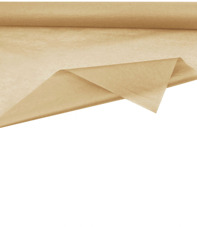 Rol bruin zijdepapier | Breedte 75 centimeter | Lengte 50 meter | 28 gram/m² | Per rol te bestellen