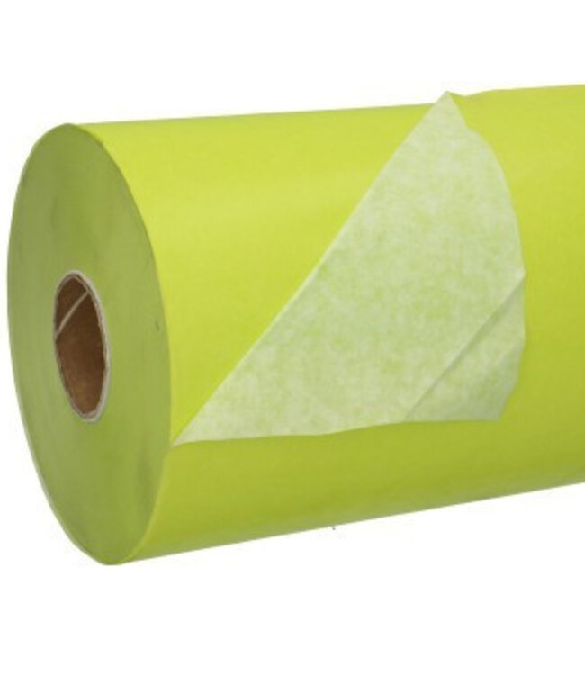 Rolle apfelgrünes Papier | Breite 75 Zentimeter | Blattgewicht 40 Gramm | Rollengewicht 10 Kilogramm | Bestellung pro Rolle