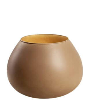 4A Eco vase Lassad sand-coloured | Min. diameter 13 centimetres max. diameter 22 centimetres | Height 16.5 centimetres | Per piece