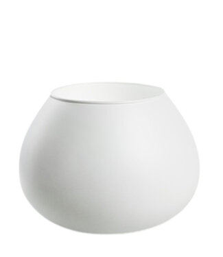 4A Eco vase Lassad white | Min. diameter 13 centimetres max. diameter 22 centimetres | Height 16.5 centimetres | Per piece