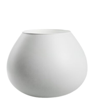 4A Eco Vase Lassad weiß | Min. Durchmesser 15 Zentimeter max. Durchmesser 26 Zentimeter | Höhe 20,5 Zentimeter | Pro Stück