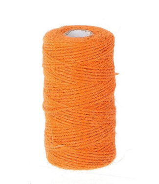 4A Oranje jutedraad cord | Diameter 2 millimeter | Lengte 100 meter | Per stuk