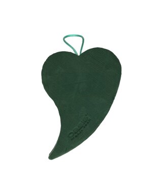 4A Green Oasis biodegradable floral foam Bioline heart drop | Size 18 x 9 x 3.5 centimetres | Per piece