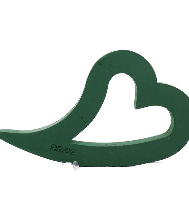 Green Oasis mousse florale biodégradable Bioline heart swing | Taille 80 x 50 x 5,5 centimètres | Commande par pièce