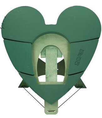 4A Green Oasis biodegradable floral foam Bioline urn heart | Size 60 x 60 x 5.5 centimetres | Per piece