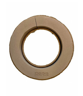 4A Brown Oasis biodegradable floral foam Biolit ring | Diameter 32 centimetres | Per 2 pieces