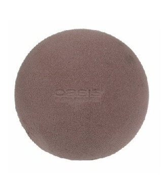 4A Brown Oasis biodegradable floral foam ball | Diameter 16 centimetres | Per 2 pieces