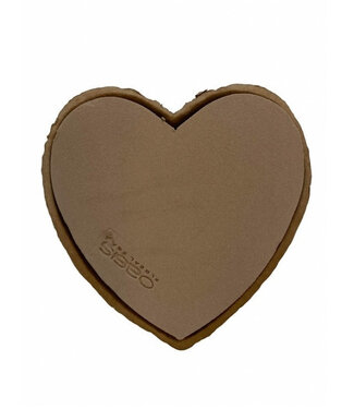 4A Brown Oasis biodegradable floral foam Biolit heart | Size 25.5 x 28 x 4 centimetres | Per 4 pieces